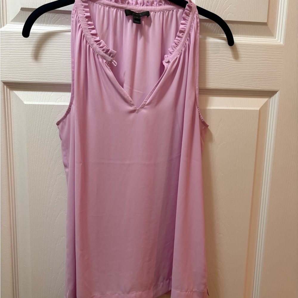 JCrew Pink Sleeveless Blouse